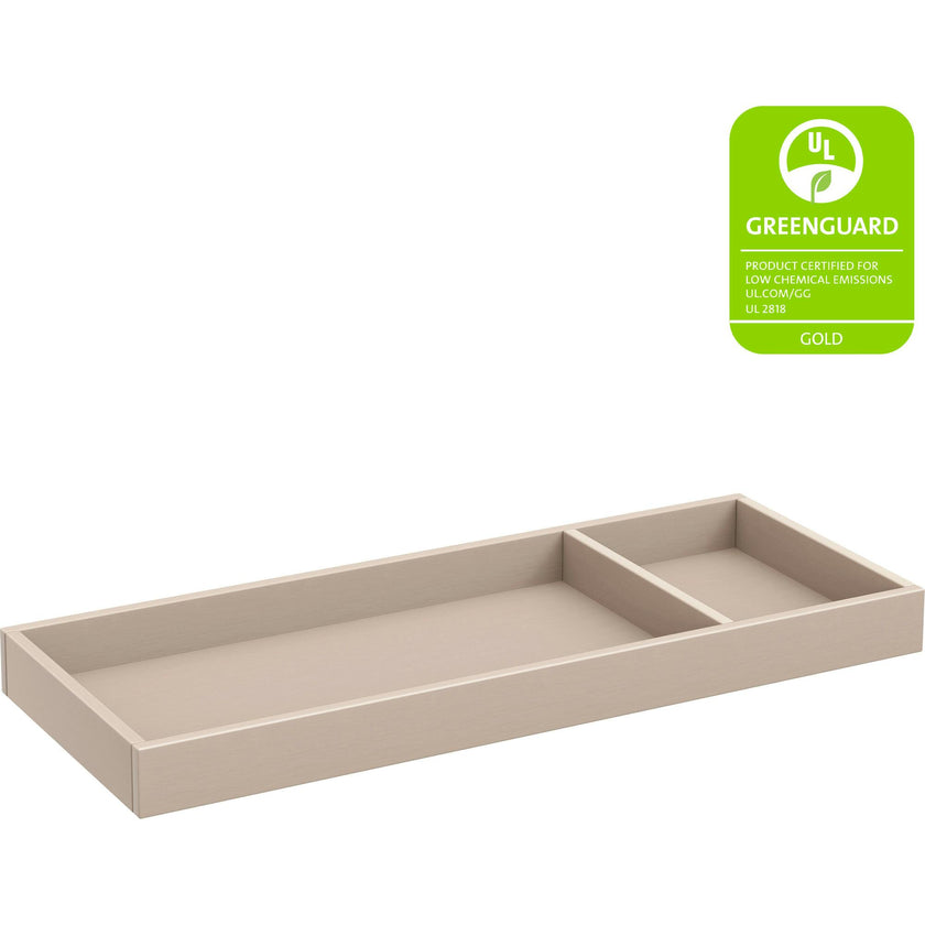 Universal Wide Removable Changing Tray in Washed Pine