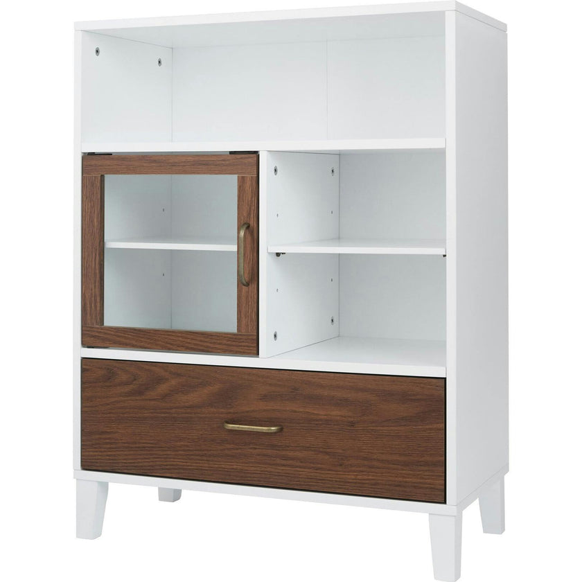 Tyler Modern Wooden Floor Storage Cabinet with Drawer for Bathrooms