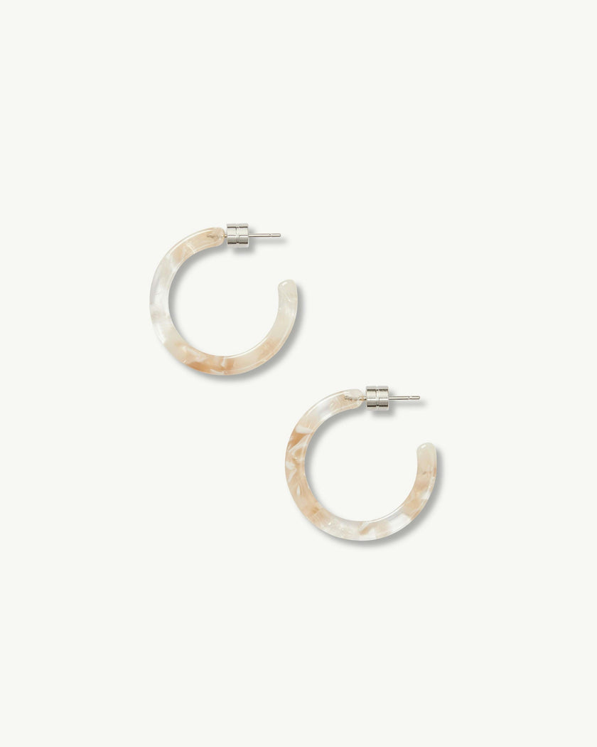 Mini Hoops in Chiffon