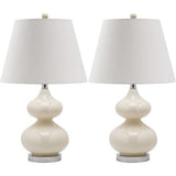 Set of 2 Eva Double Gourd Glass Lamps