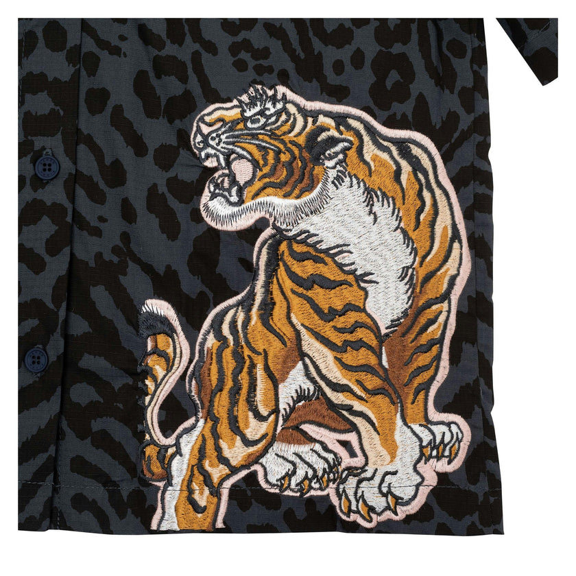 Charcoal Tiger Print T-Shirt