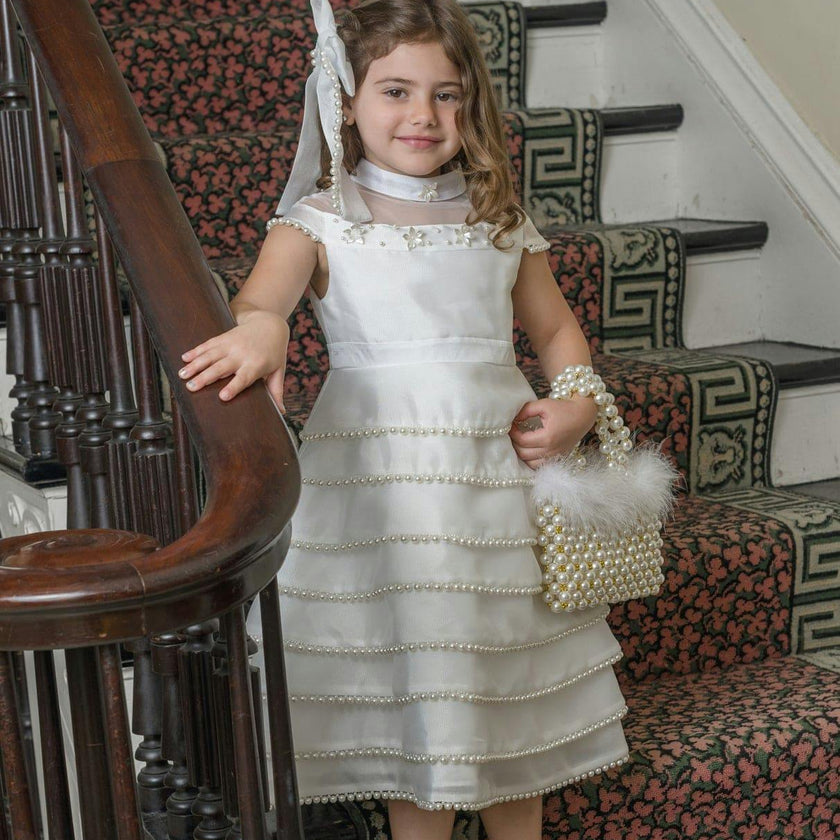 White Pearl Ceremony Dress