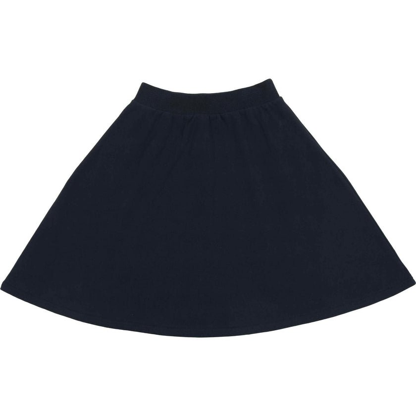 Super Bubble Ribbed Waist A-Line Short Skirt