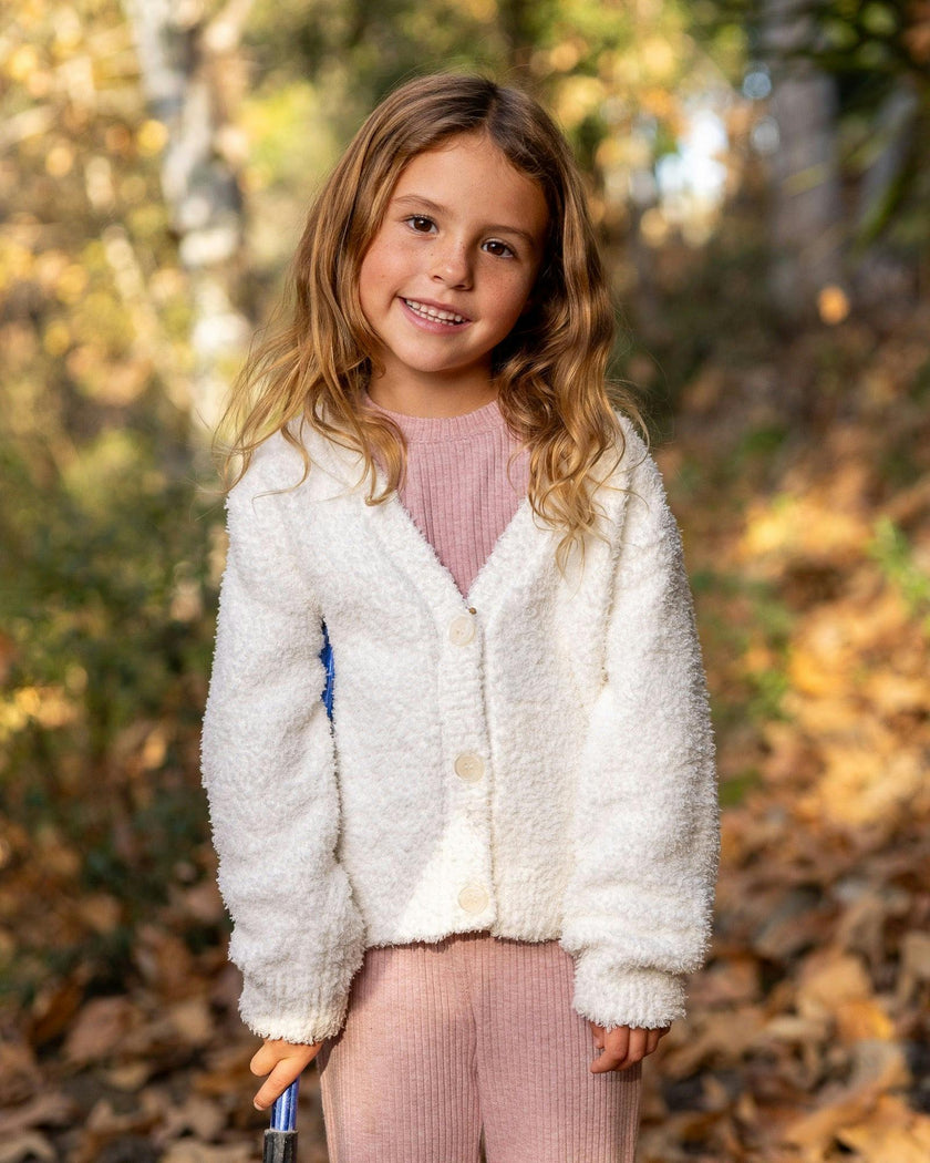 Willow Cardigan - Ivory Plush