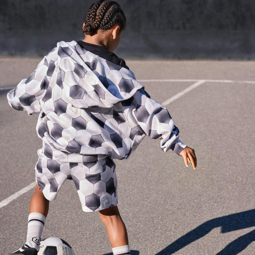 Gray Adian Football Moon Shorts