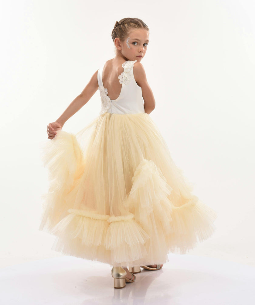 Gold Amber Tulle Dress