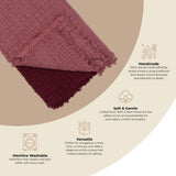 Multi-Layer Orchid Ombre Muslin Cotton Baby Blanket
