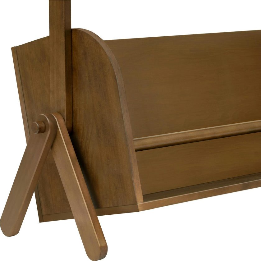 Tally Storage and Bookshelf in Natural Walnut