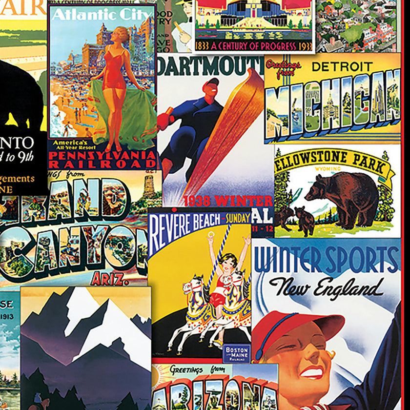 Travel USA Vintage Posters - 1000 PC Puzzle