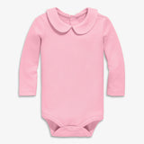 Organic long sleeve peter pan babysuit