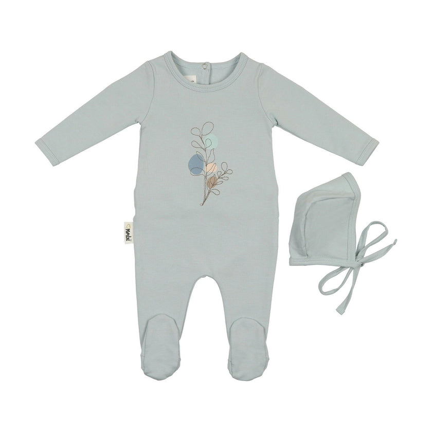 Line Art Footie and Beanie Set