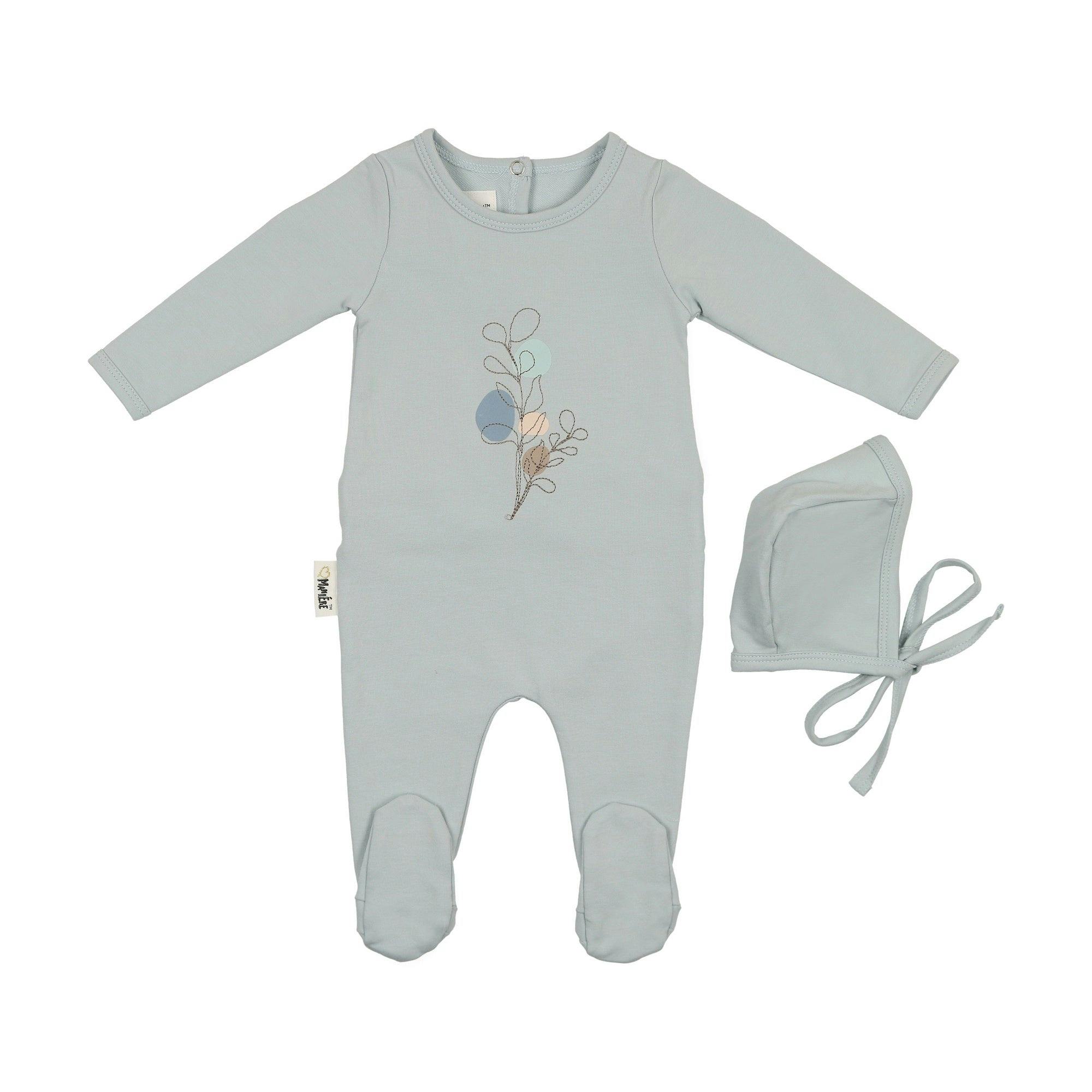 Line Art Footie and Beanie Set