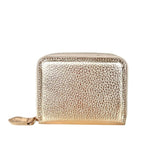 Mini Genuine Leather Zipper Wallet