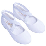 Perla Girls Snow White Matte Ballerina Flats