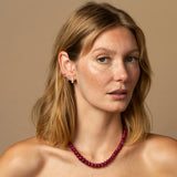 Mini Theodora Triple Diamond Hoop Earrings