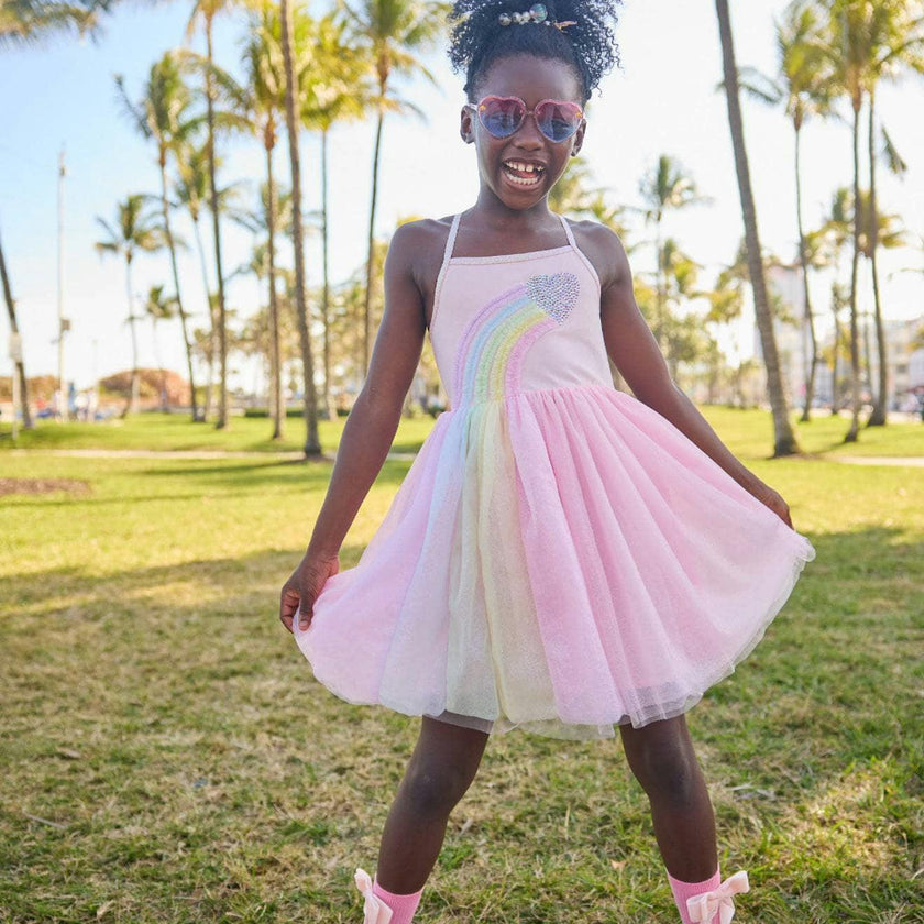 Heart Rainbow Tulle Dress
