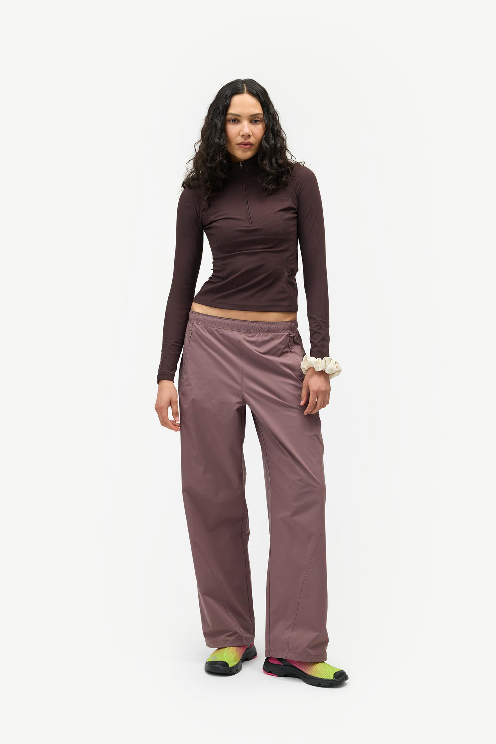 Julie Quarter Zip Top, Americano