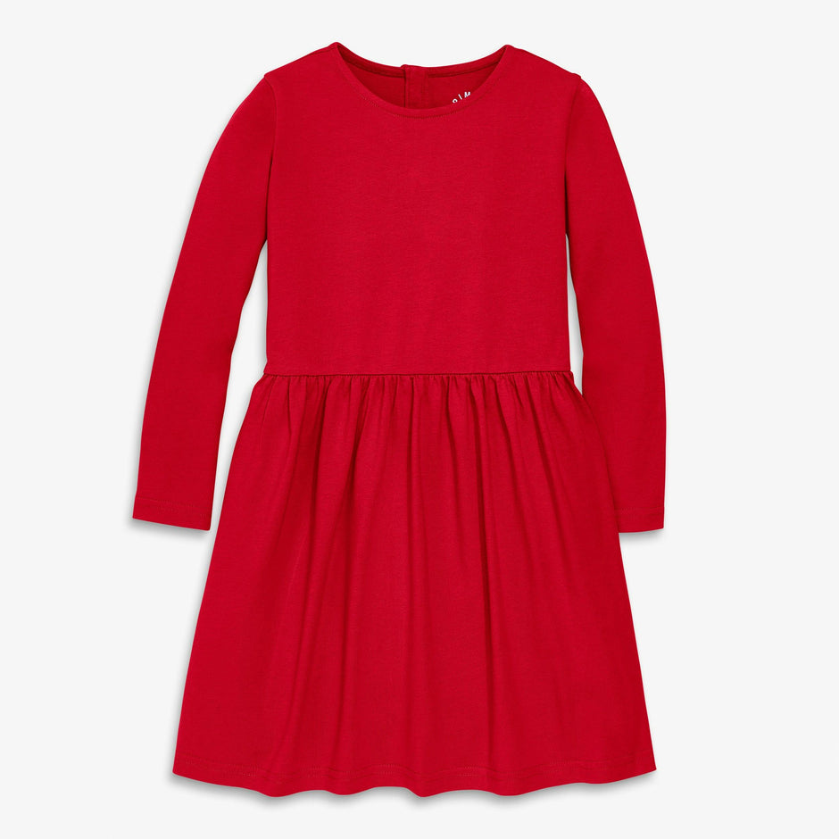 Kids long sleeve perfect pocket dress