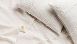 White Fringe Bedspread & Sham Set
