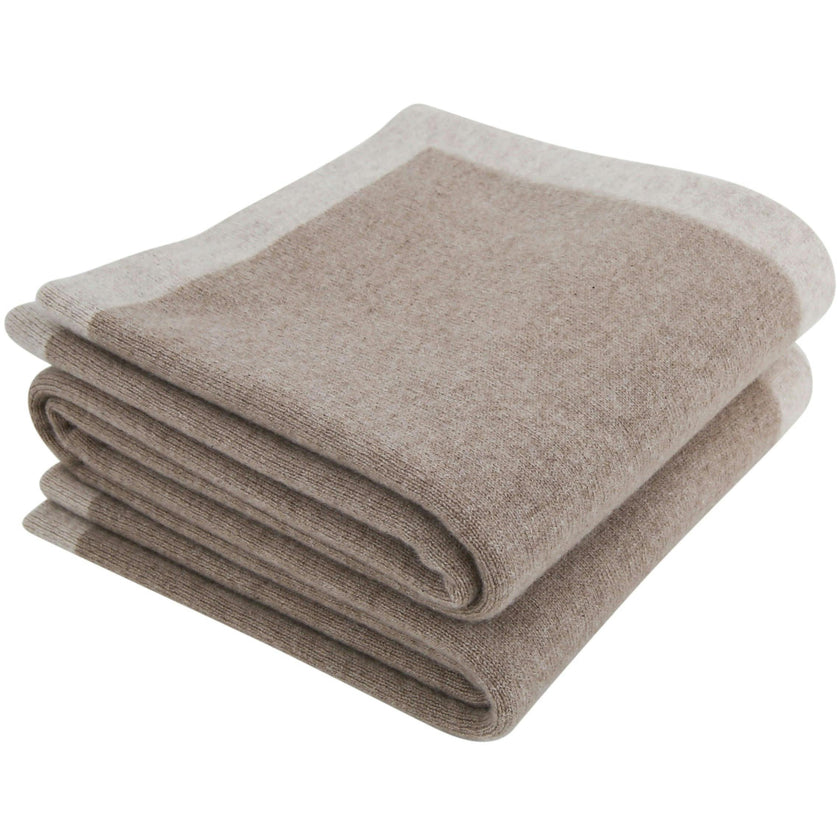 Little Royals Cashmere Crown Plaid - Beige/Natural
