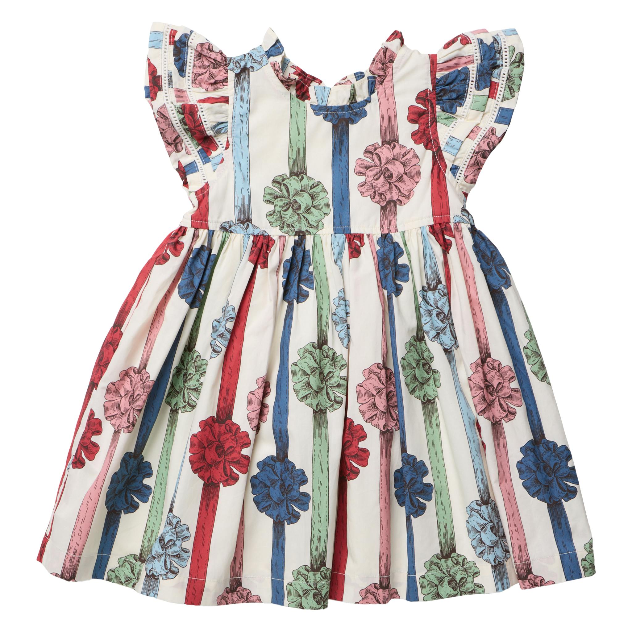 Girls Double Ruffle Jennifer Dress - Present Bows