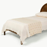 Dotted Scallop Knit Throw