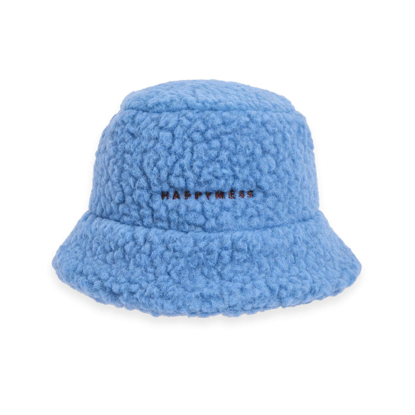 adult merino wool bucket hat - ice blue