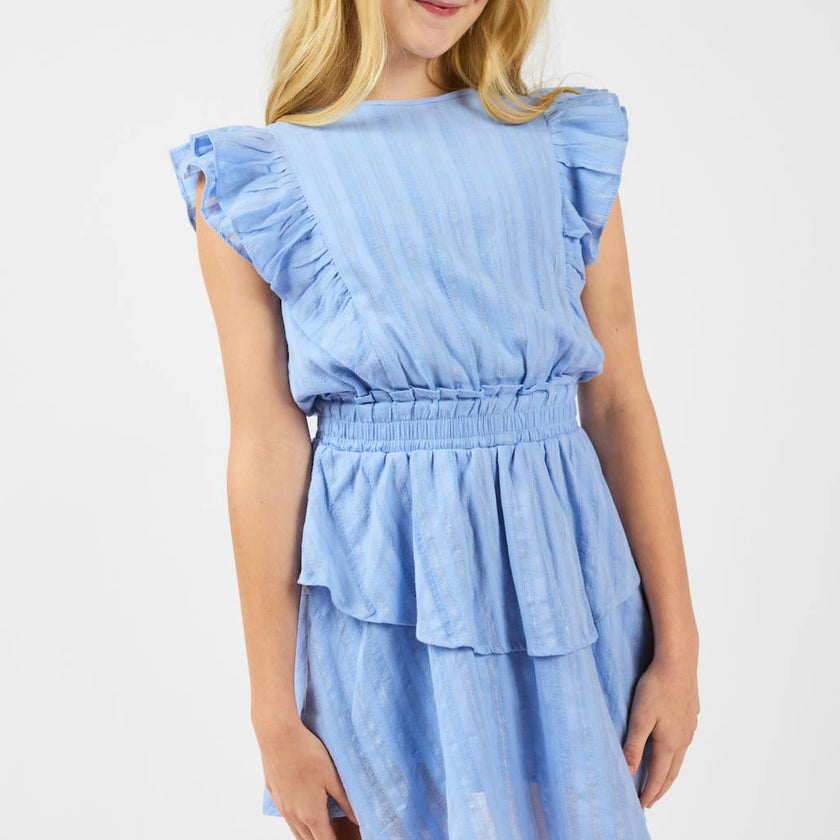 Gigi Dress Blue/Gold