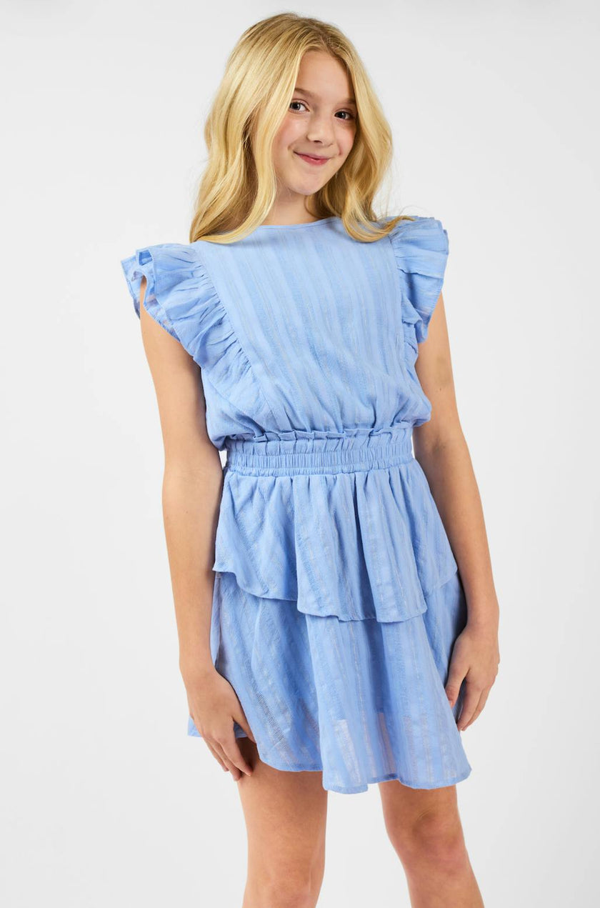 Gigi Dress Blue/Gold