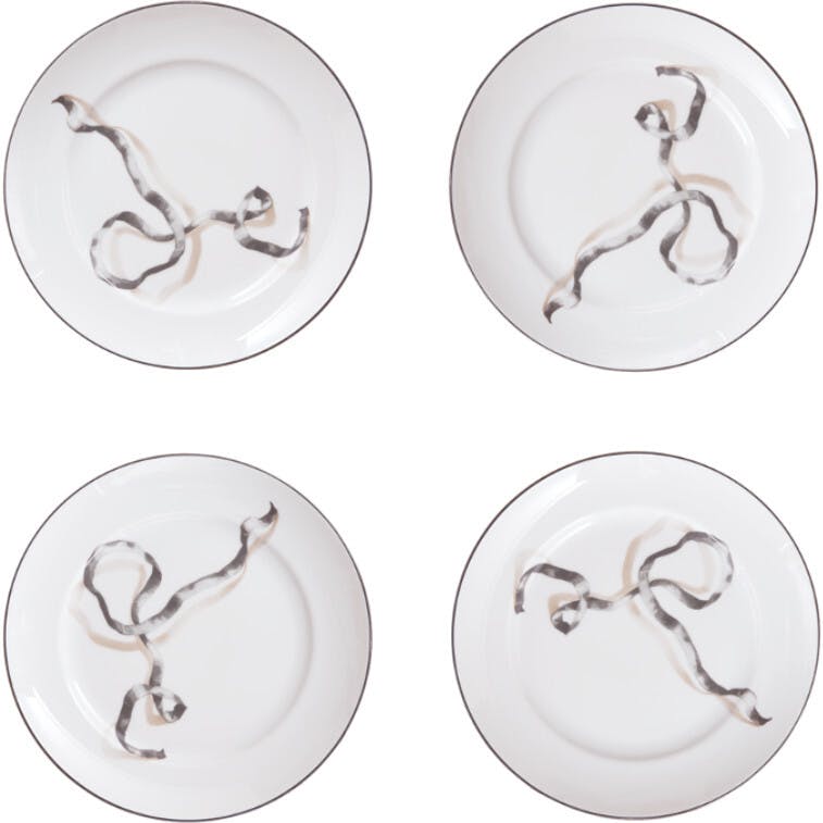 Ribbon Dessert Plate