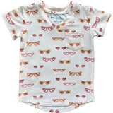 V-Neck Pocket Tee Retro Shades