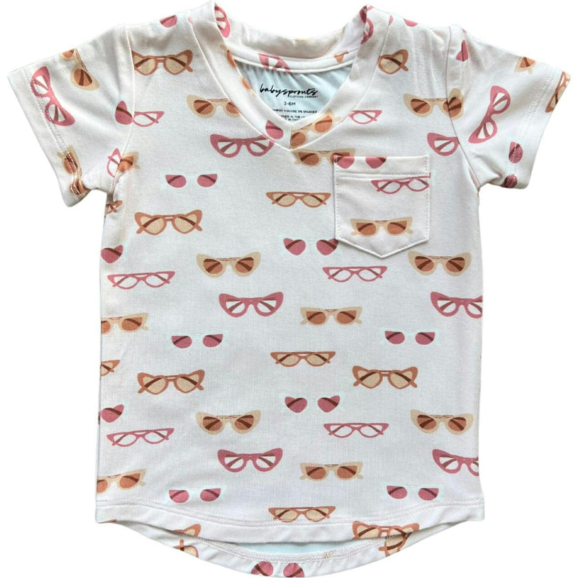 V-Neck Pocket Tee Retro Shades