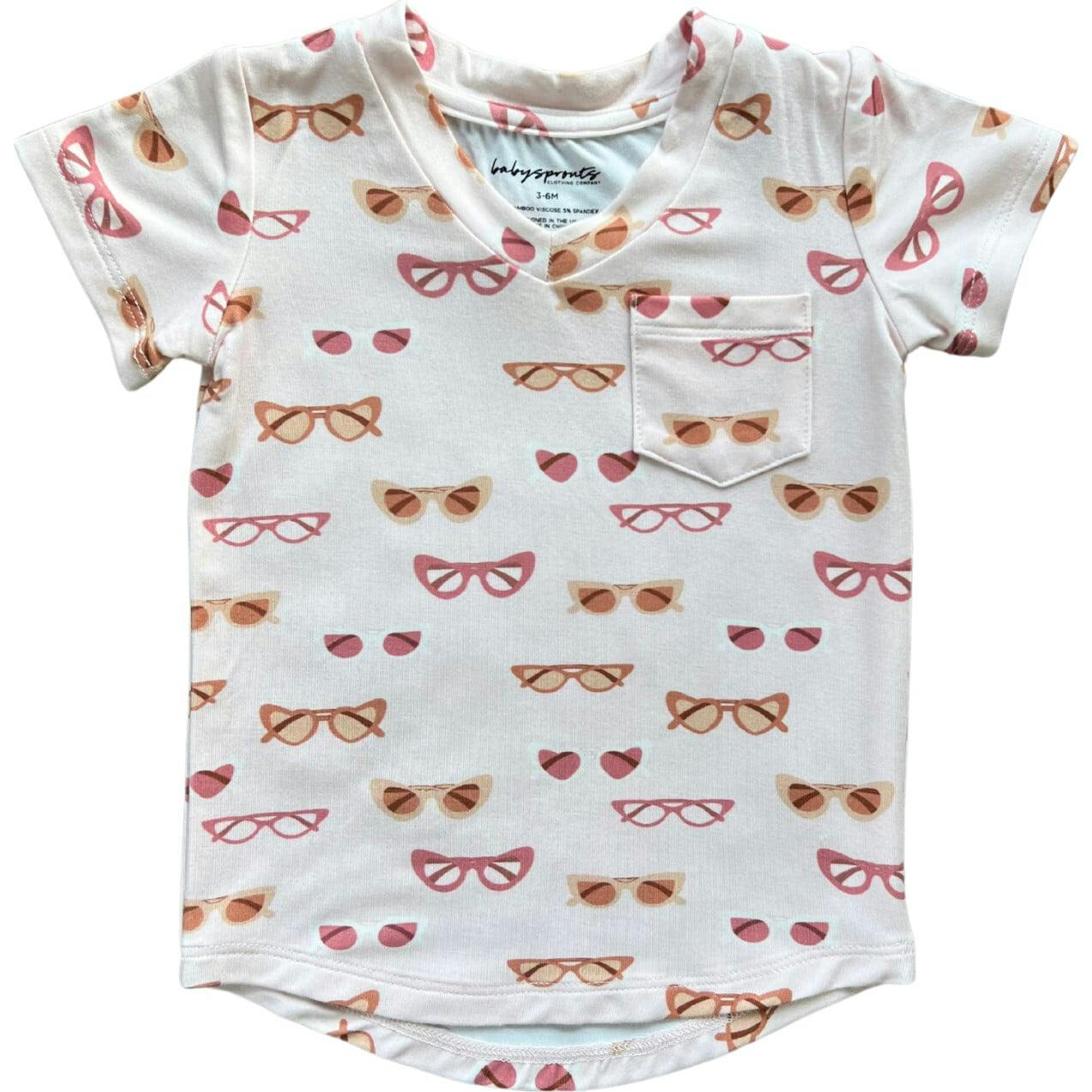 V-Neck Pocket Tee Retro Shades