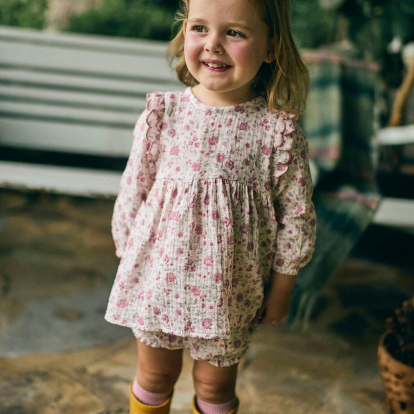 Kate Baby Set in Blushing Blooms