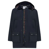Ebury Padded Wax Jacket - Navy