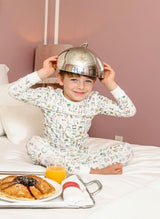 Children's Two Piece Organic Pajamas - NYC Alphabet Soup