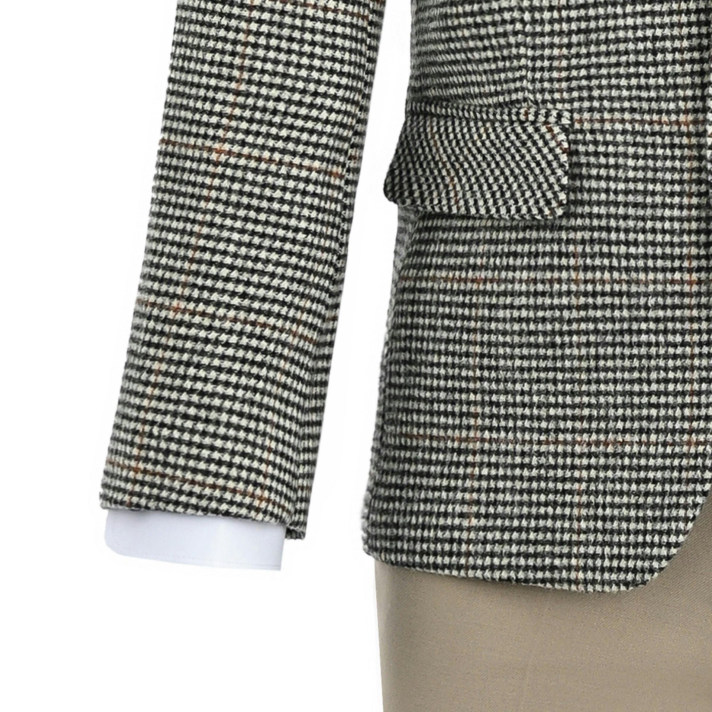 Checkered Blazer and Trousers Set
