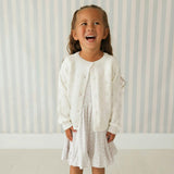 Coconut Pointelle Cardigan