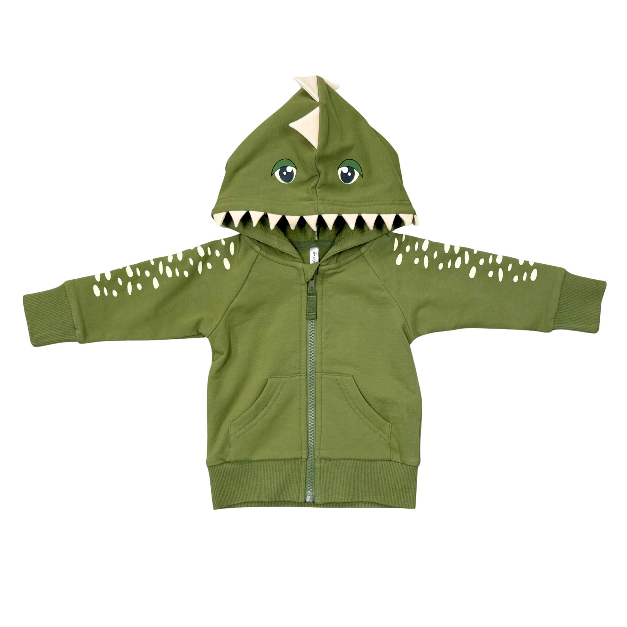 Boys Hooded Jacket in Dinosaur