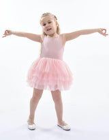 Pink Blush Solid Tutu Dress