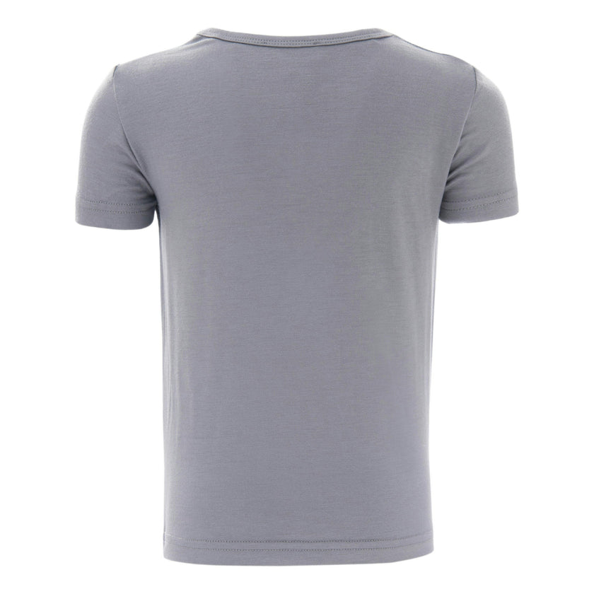 Solid Gray Cotton T-Shirt