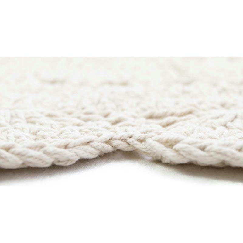 Alma Hand-Crocheted Scalloped Large Round Rug