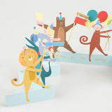 Animal Parade Concertina Card