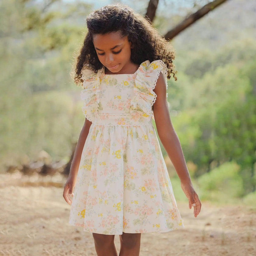 TARTINE ET CHOCOLAT Floral Whimsy Dress