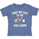 Take Me Out To The Ballgame Short Sleeve T-Shirt - Indigo