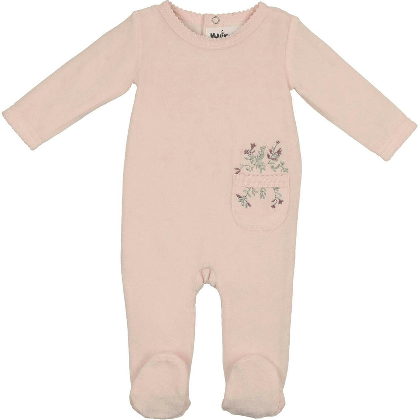 Velour Pocket Footie
