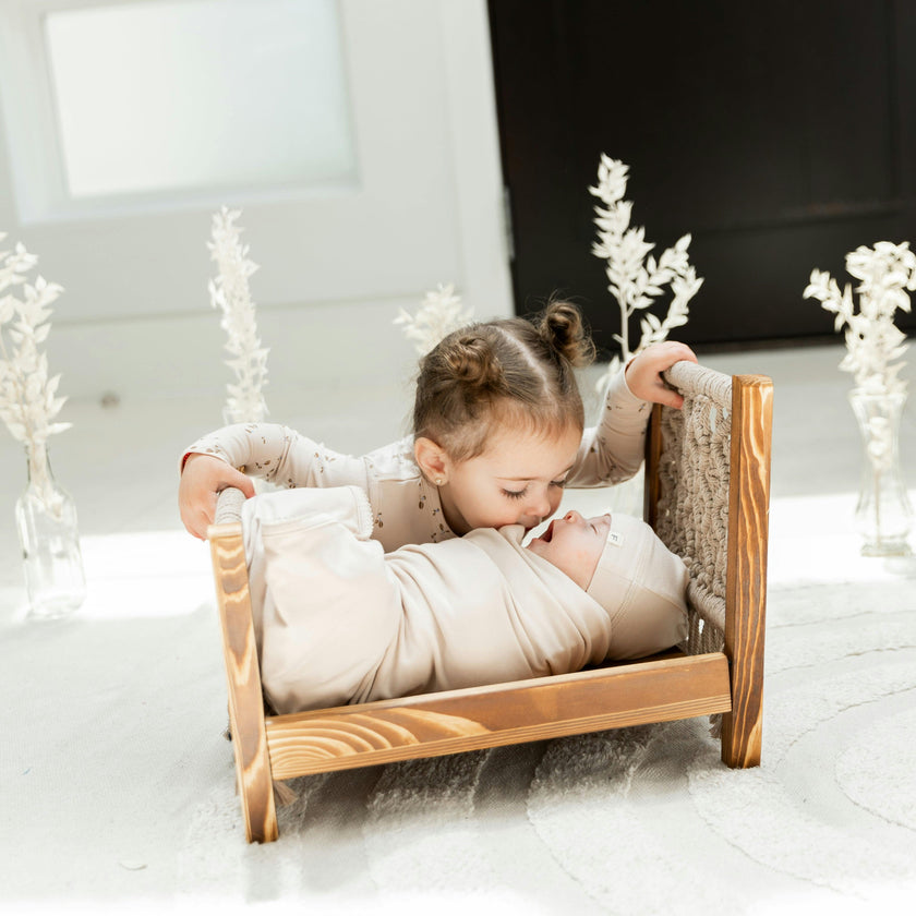 Scallop Stitch Blanket Light Maple