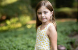 Cross Back Twirly Dress in Bow Tie Pasta