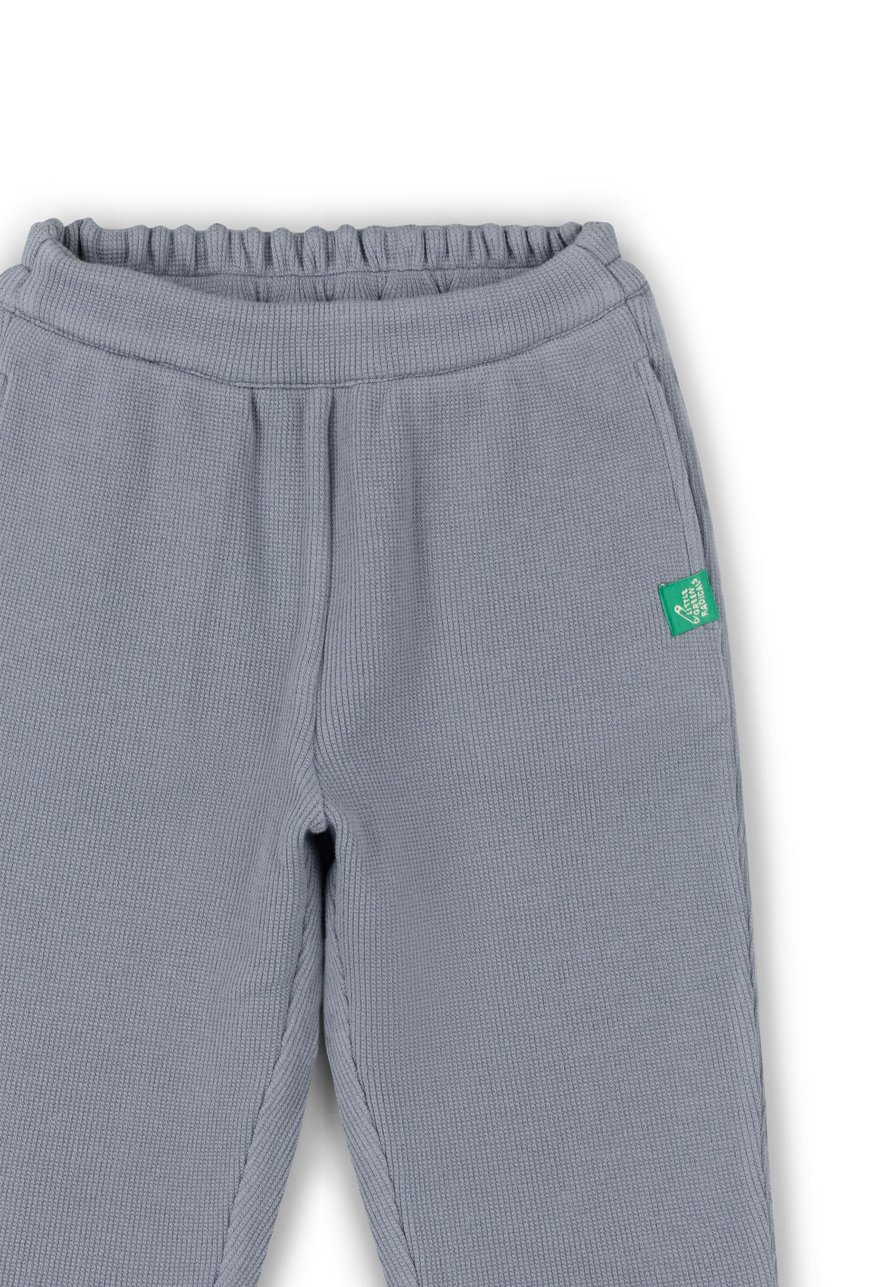 Corn Blue Waffle Comfy Trousers, Blue