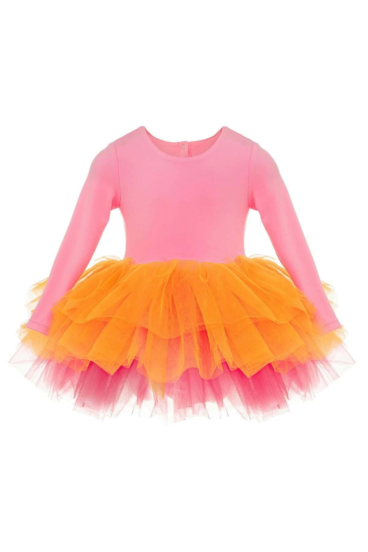 Pink Rainbow Tutu Dress